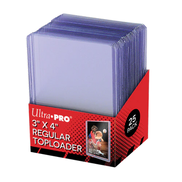 Ultra Pro: Regular Top Loaders - 35pt - 3”x4” (25 Pack) for Standard Size Cards