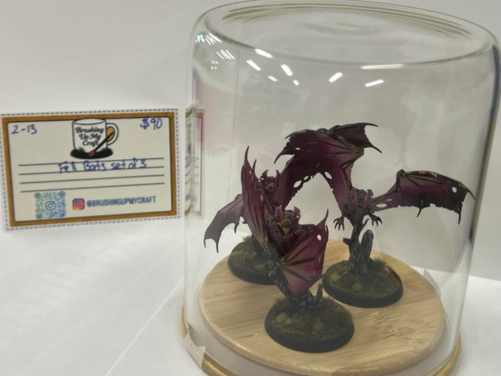 Hand Painted: Fell Bats Set of 3