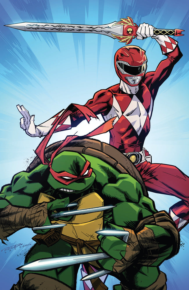 Mighty Morphin Power Rangers/Teenage Mutant Ninja Turtles III #2 N 1:5 Foc Variant Edition (Full Art, Foil, Randolph)
