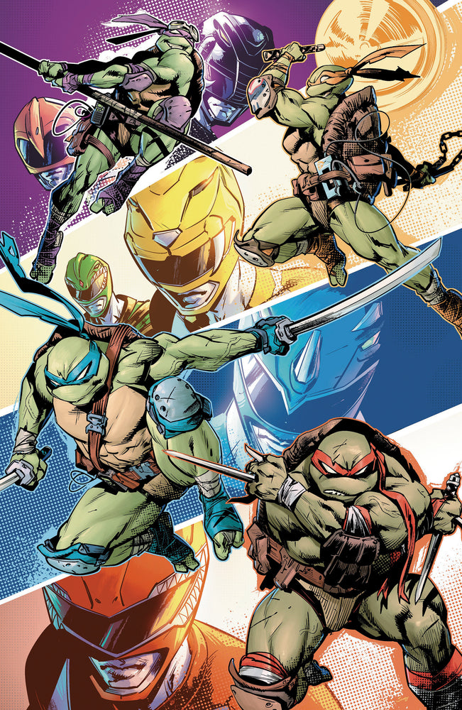 Mighty Morphin Power Rangers/Teenage Mutant Ninja Turtles III #4 L 1:5 Variant Edition (Full Art, Cardstock, Ossio)