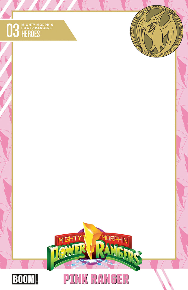 Mighty Morphin Power Rangers (2026) #3 D Trading Card Blank Sketch Variant