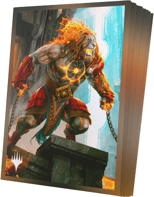 Reality Fracture Premium Art Sleeves - Ajani, Path of Vengeance