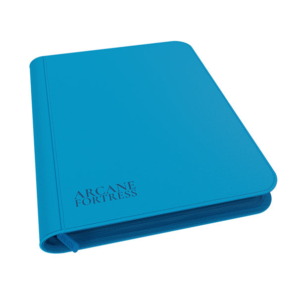 Binder: 9-Pocket Zippered- Neon Color- Blue