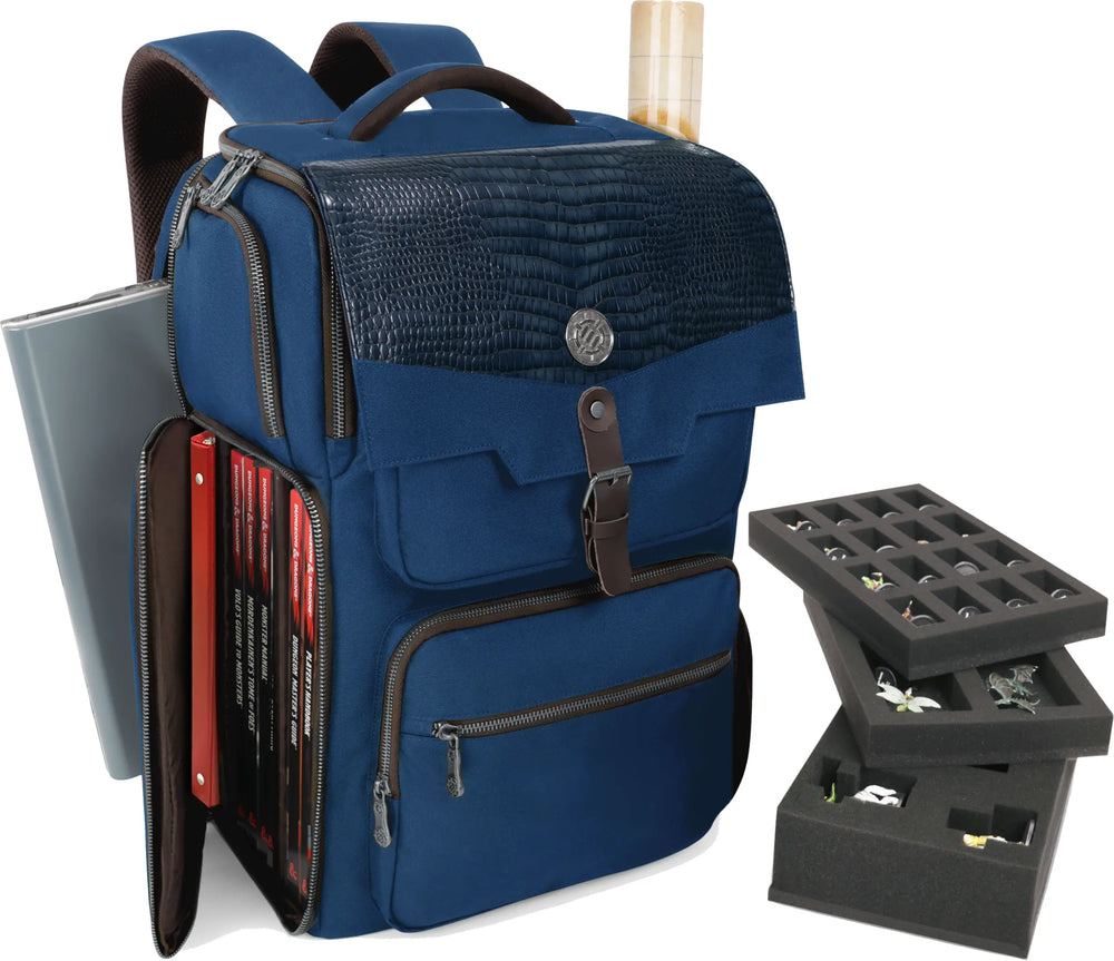 ENHANCE Gaming RPG Backpack Dragon Hide Blue