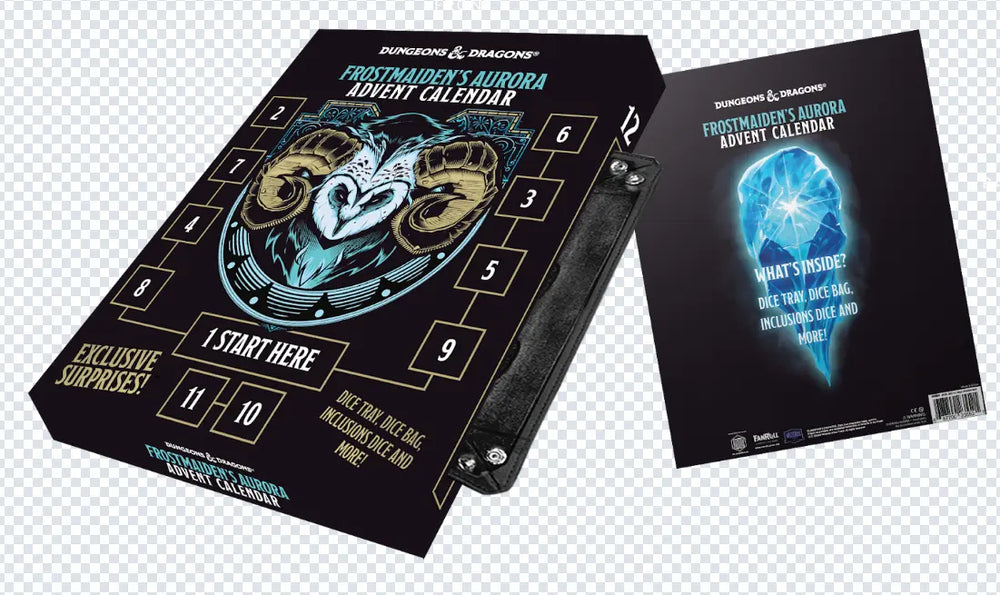 FanRoll Holiday Dice Advent Calendar 2025 D&D Frostmaiden's Aurora