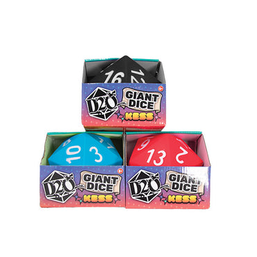 Foam Dice: Giant Dice- D20 Assortment- Red/Black/Light Blue
