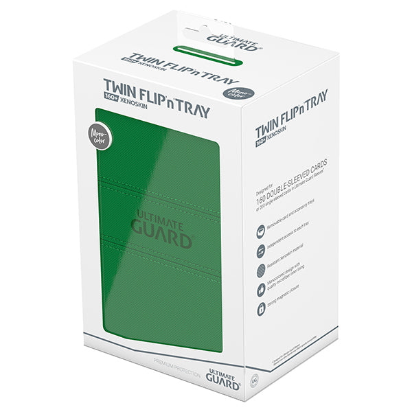 Deck Case: Twin Flip´n´Tray 160+ Standard Size Monocolor - Green