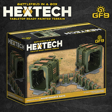 Battlefield in a Box: Hextech Terrain- Wave 5- Dropbase Delta Maintenance Bays (x8)