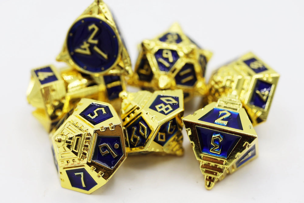 DICE 51: COBALT COSMOS - METAL RPG DICE SET