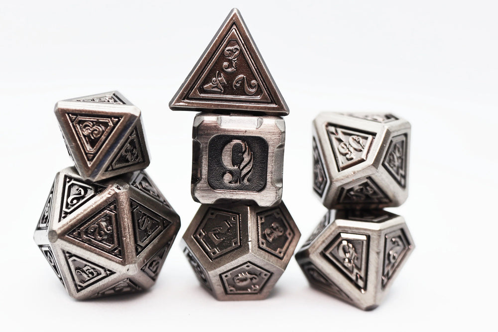 Alchemist Metals: Iron - Metal RPG Dice Set
