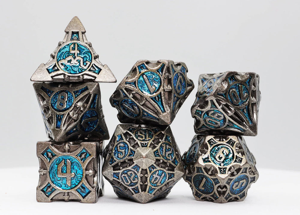 QUIVER OF ARROWS: CYBERNETIC ARROW - METAL RPG DICE SET