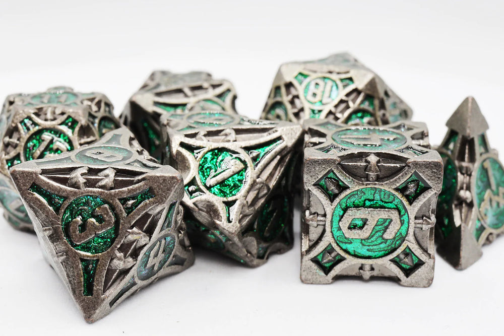 QUIVER OF ARROWS: ENCHANTED FOREST ARROW - METAL RPG DICE SET