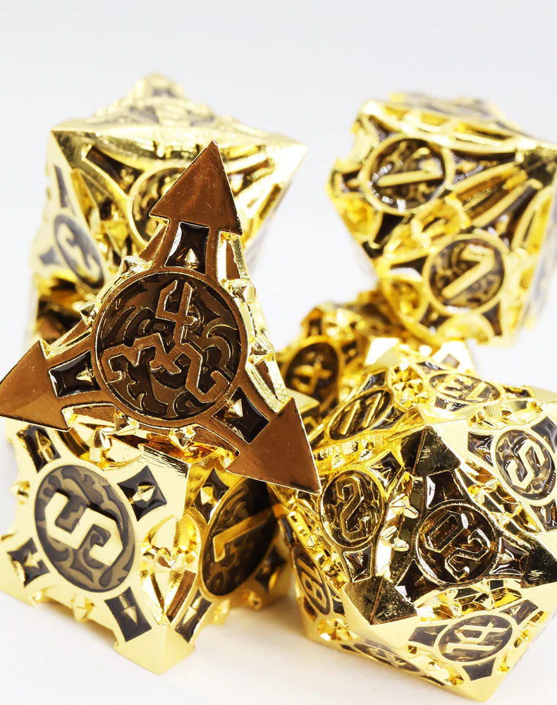 QUIVER OF ARROWS: IMPERIAL GOLD ARROW - METAL RPG DICE SET