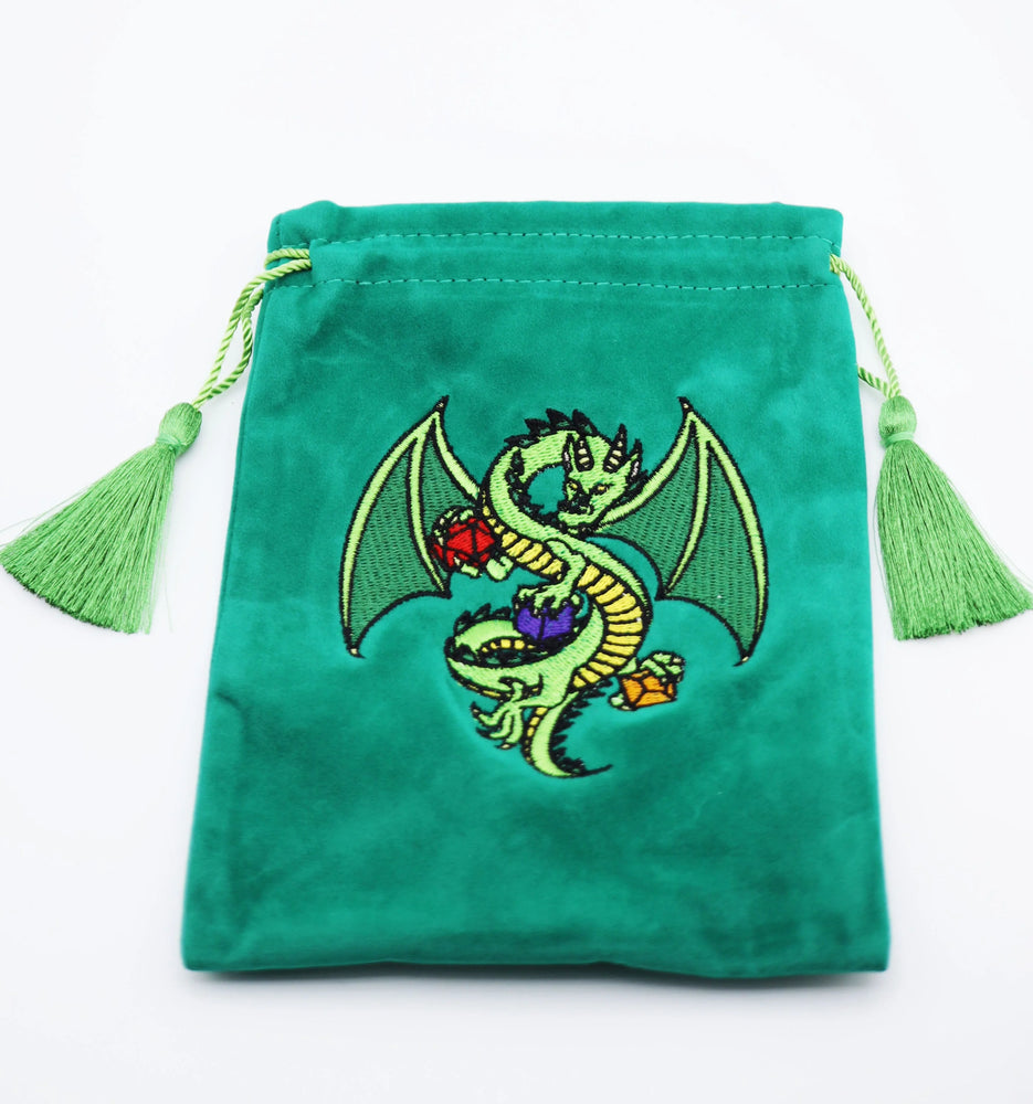 DICE BAG - GREEN DRAGON