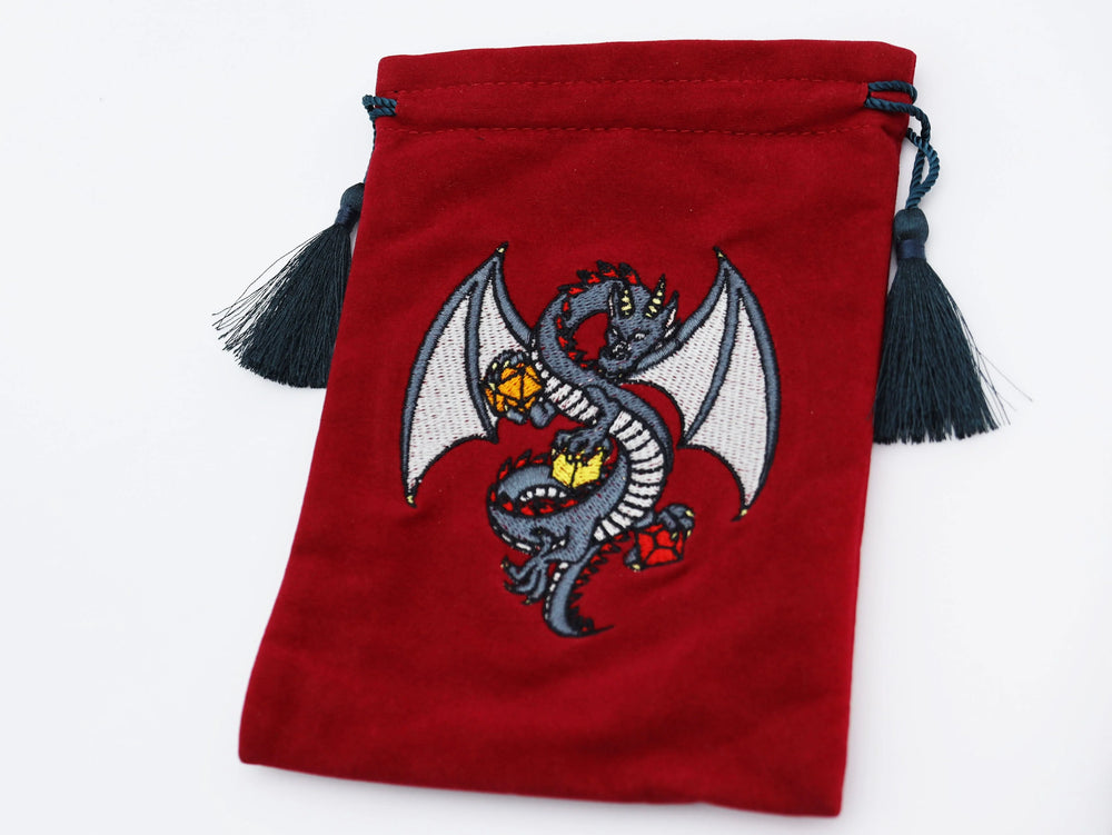 DICE BAG - BLACK DRAGON