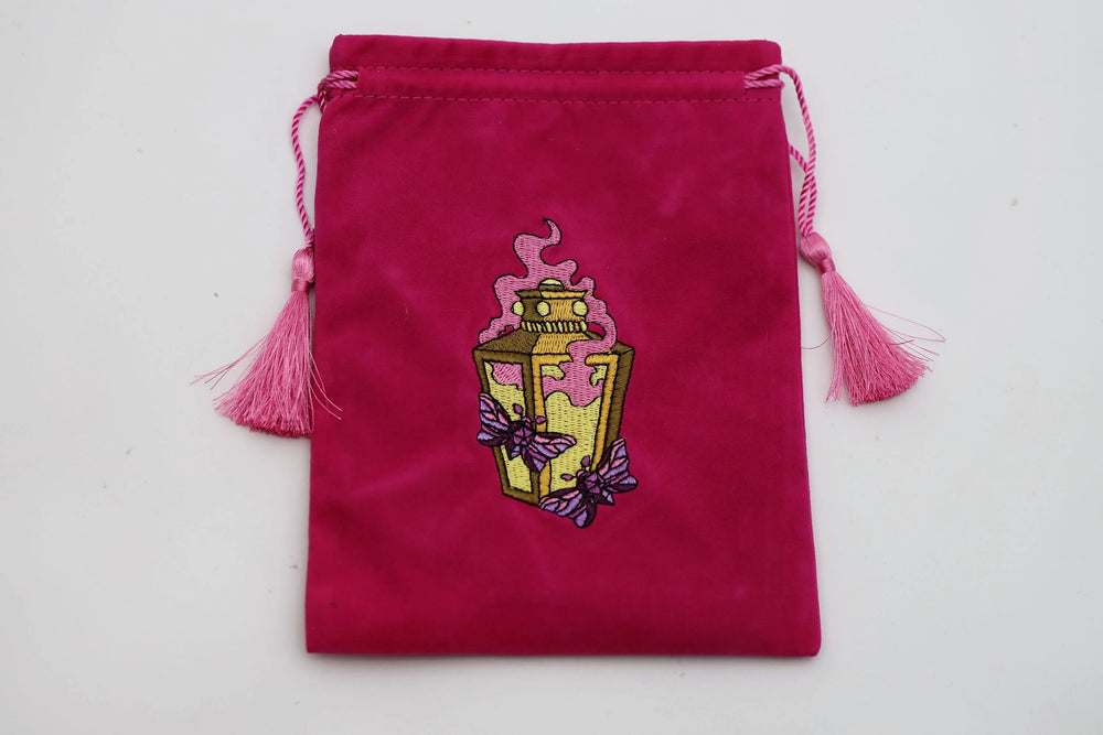 MOONLIT LANTERN DICE BAG - PINK