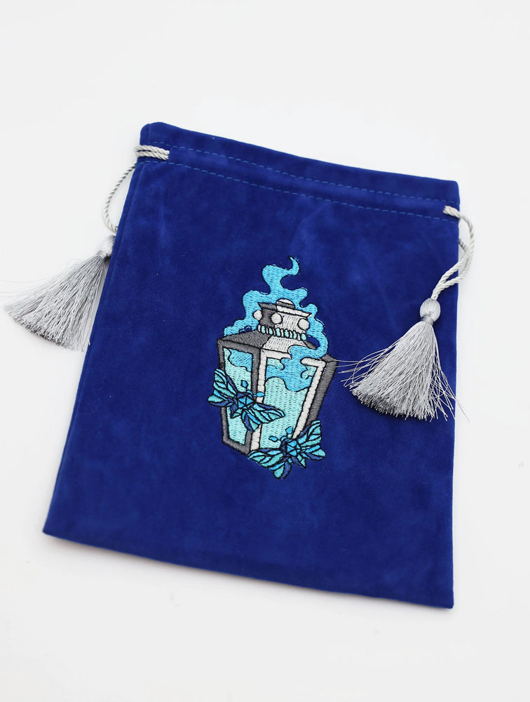 MOONLIT LANTERN DICE BAG - BLUE