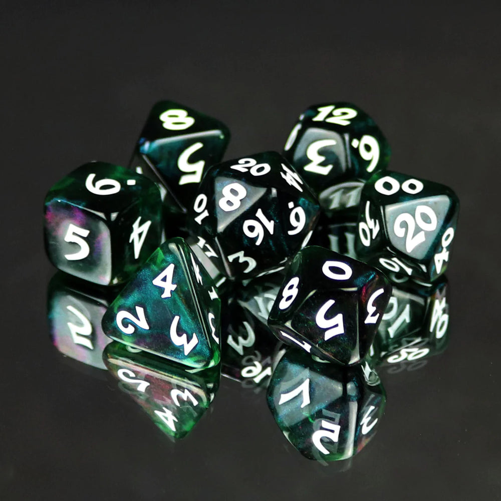 7pc RPG Set - Elessia Moonstone Farallon with White