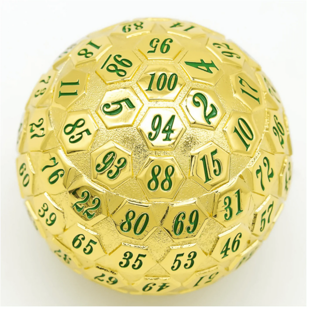 45MM METAL D100 - GOLD WITH GREEN