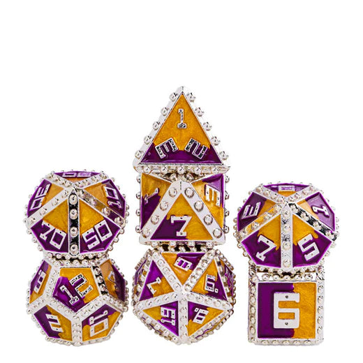 BRIGANDINE ARMOR: KNIGHT - METAL RPG DICE SET