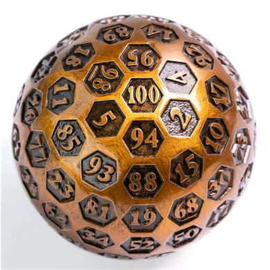 45MM METAL D100 - INSCRIBED GOLD