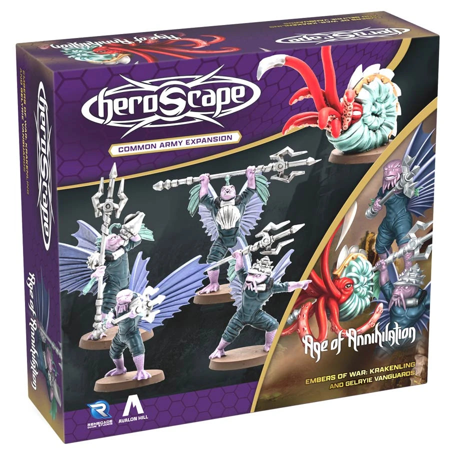 Heroscape: Krakenling and Gelryie Vanguards Army Expansion