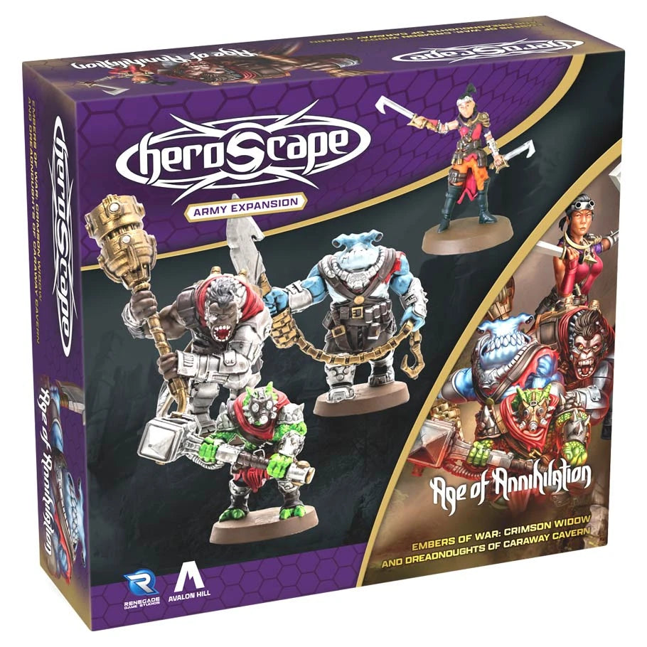 Heroscape: Crimson Widow and Dreadnoughts of Caraway Cavern Army Expansion