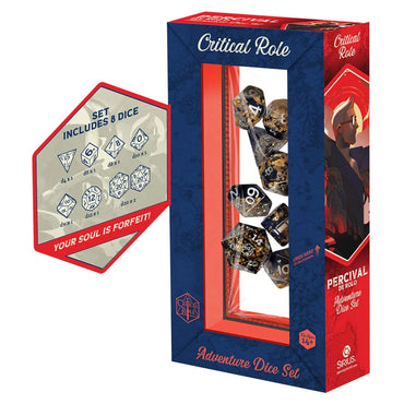 7-Set Vox Machina Adventure Dice: Percival de Rolo
