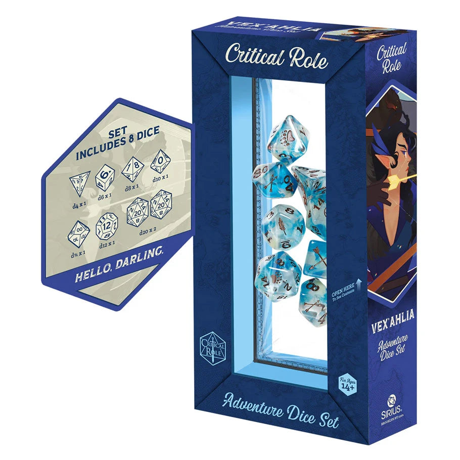7-Set Vox Machina Adventure Dice: Vex’ahlia