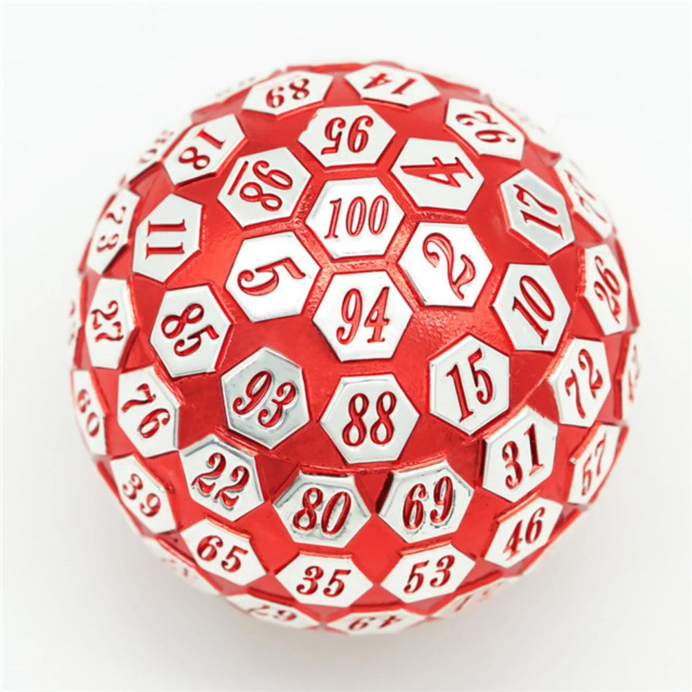 45MM METAL D100 - RED & SILVER
