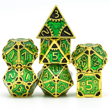 SteamPunk: Wild Ivy - Metal RPG Dice Set