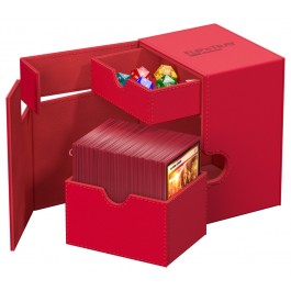 Ultimate Guard - Deck Case - Flip'N'Tray MonoColor 133+ Red