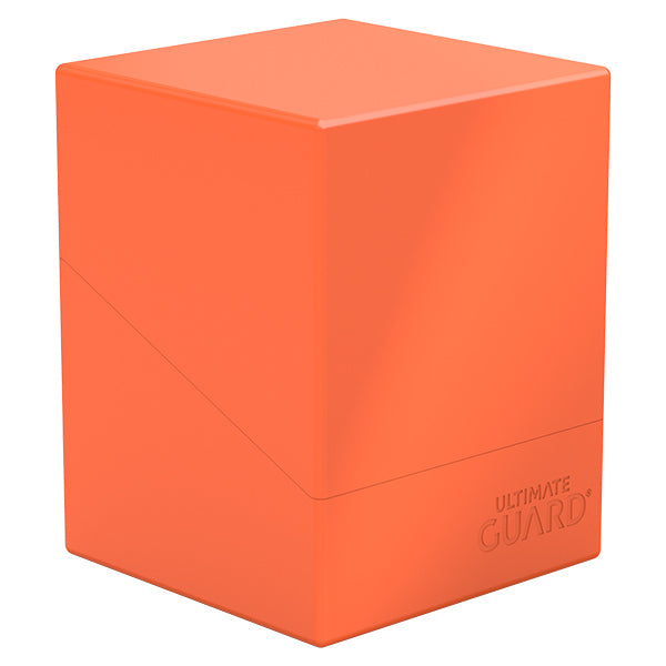 Ultimate Guard Deck Case Boulder 100+ Solid Opaque Neon Orange