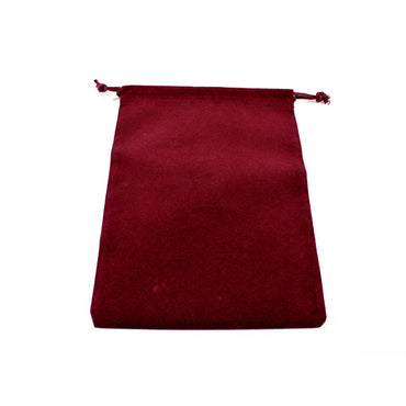 Velour Dice Pouch Burgundy (LG)