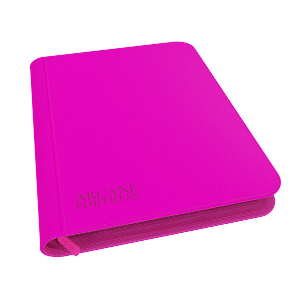 Binder: 9-Pocket Zippered- Neon Color- Pink