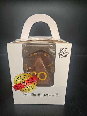 Big D20 Soap Dice Vanilla Buttercream