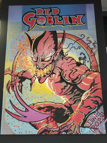 Red Goblin Painting By David