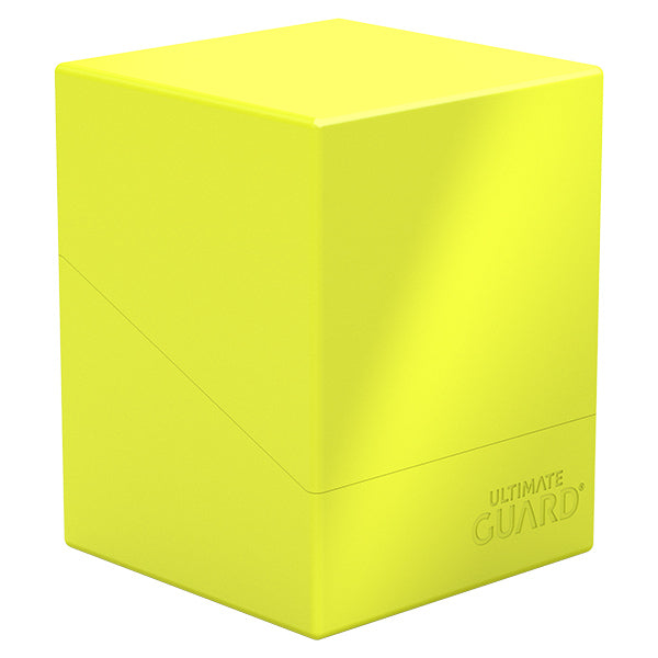 Ultimate Guard Deck Case Boulder 100+ Solid Opaque Neon Yellow