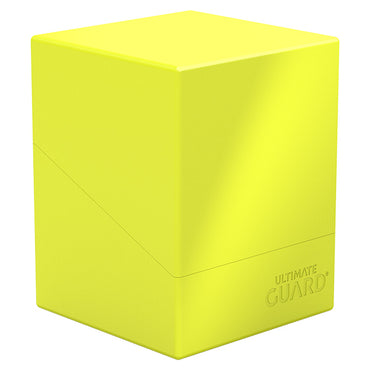 Ultimate Guard Deck Case Boulder 100+ Solid Opaque Neon Yellow