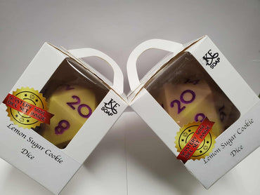 Big D20 Soap Dice Lemon Sugar Cookie