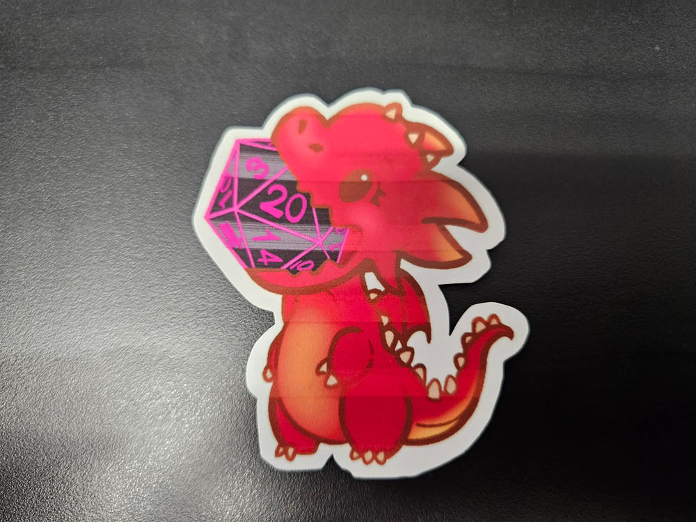 D20 Dragon Sticker