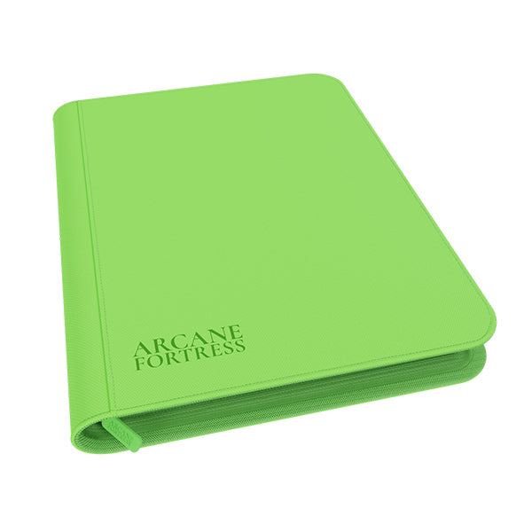 Binder: 9-Pocket Zippered- Neon Color- Green