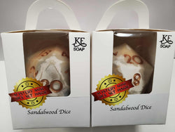 Big D20 Soap Dice Sandalwood
