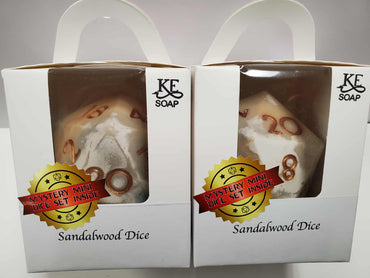 Big D20 Soap Dice Sandalwood
