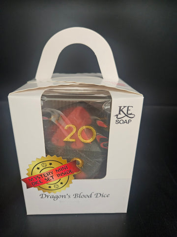 Big D20 Soap Dice: Dragon's Blood
