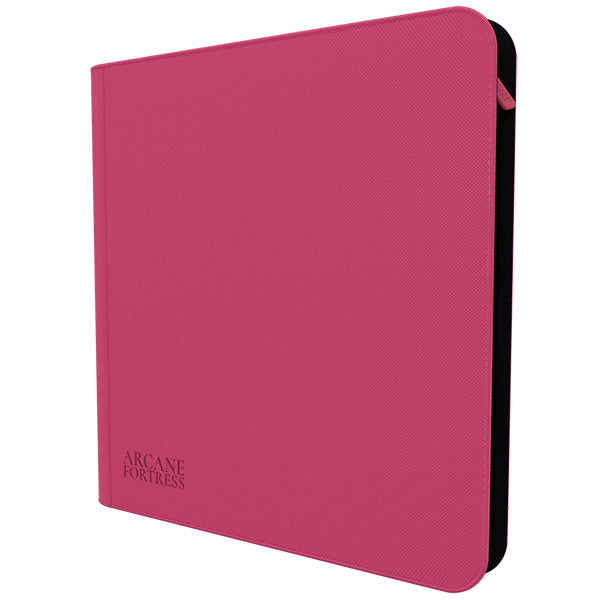 Binder: 12-Pocket Zippered- Solid Color- Pink