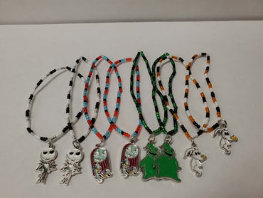 Nightmare Before Christmas (Beaded Bracelet w/Charm)