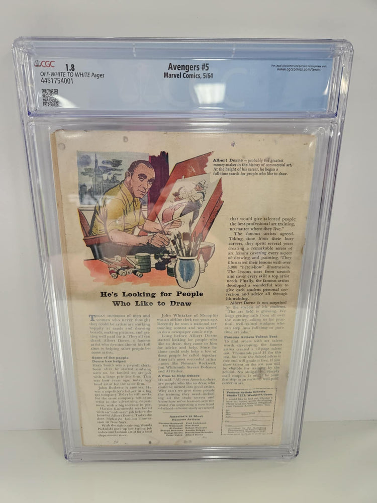 Avengers #5 CGC 1.8