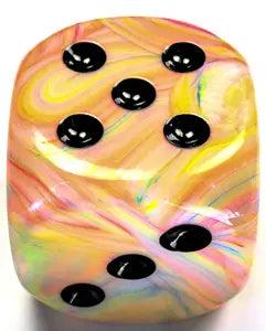 Chessex Festive┬« 50mm w/pips Circus / Black d6