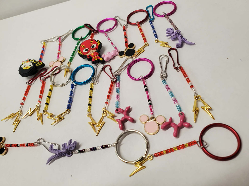 Assorted Keychains (Seed Bead)
